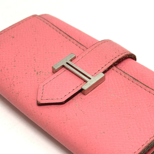 HERMES Key case Key holder  Epsom pink HMetal Bean Women Used Authentic