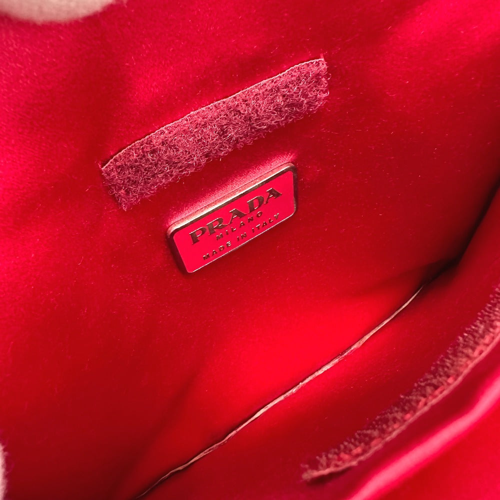 PRADA Tote Bag B8212 leather pink With logo Side logo Women Used Authentic