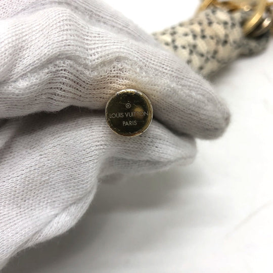 LOUIS VUITTON key ring MP1623 Gold Plated white Christopher Nemes Key rings and ropes mens Used Authentic