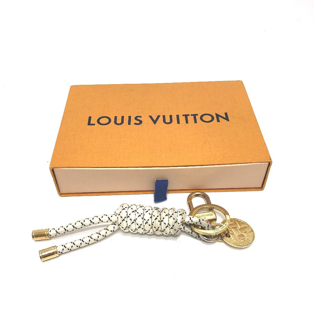 LOUIS VUITTON key ring MP1623 Gold Plated white Christopher Nemes Key rings and ropes mens Used Authentic