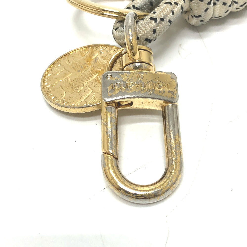 LOUIS VUITTON key ring MP1623 Gold Plated white Christopher Nemes Key rings and ropes mens Used Authentic