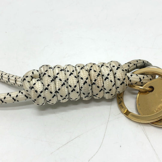 LOUIS VUITTON key ring MP1623 Gold Plated white Christopher Nemes Key rings and ropes mens Used Authentic