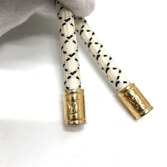 LOUIS VUITTON key ring MP1623 Gold Plated white Christopher Nemes Key rings and ropes mens Used Authentic