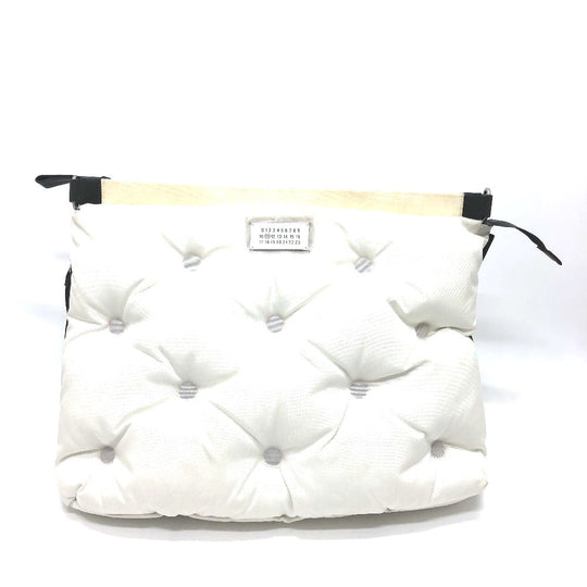 MARTIN MARGIELA Shoulder Bag Canvas leather white Gram slam