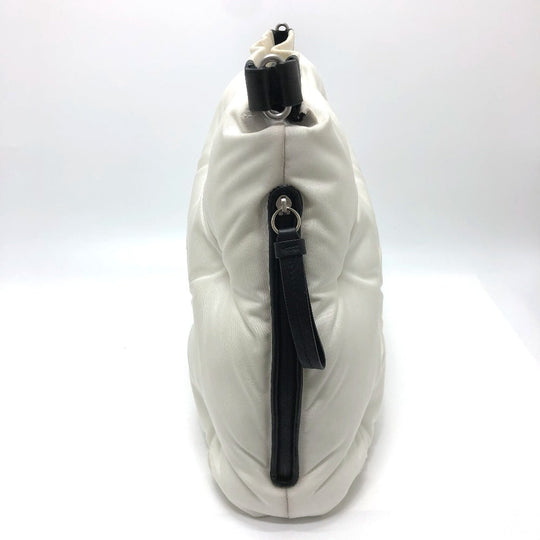MARTIN MARGIELA Shoulder Bag Canvas leather white Gram slam