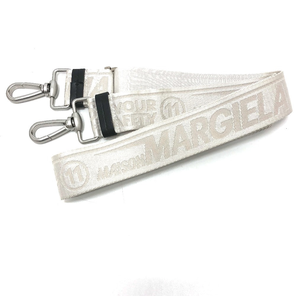 MARTIN MARGIELA Shoulder Bag Canvas leather white Gram slam