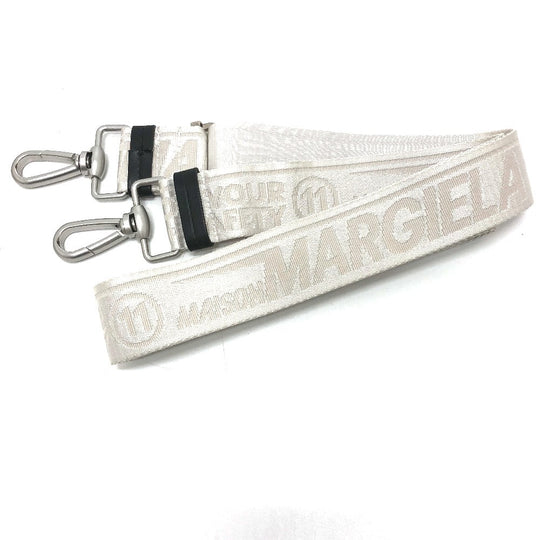 MARTIN MARGIELA Shoulder Bag Canvas leather white Gram slam