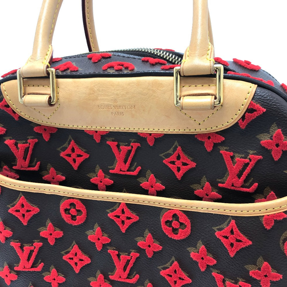 LOUIS VUITTON Handbag M40922 Monogram canvas Brown / Red Monogram 3D tuffet Deauville Cube Women Used Authentic