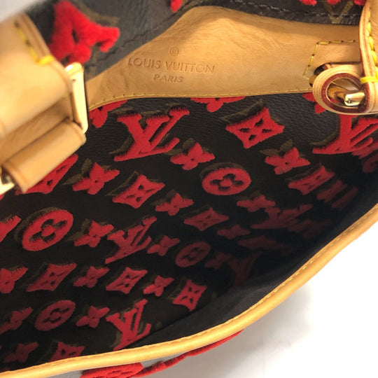 LOUIS VUITTON Handbag M40922 Monogram canvas Brown / Red Monogram 3D tuffet Deauville Cube Women Used Authentic