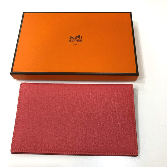 HERMES Notebook cover Shave pink Writing instruments Agenda Vision 2 Women Used Authentic