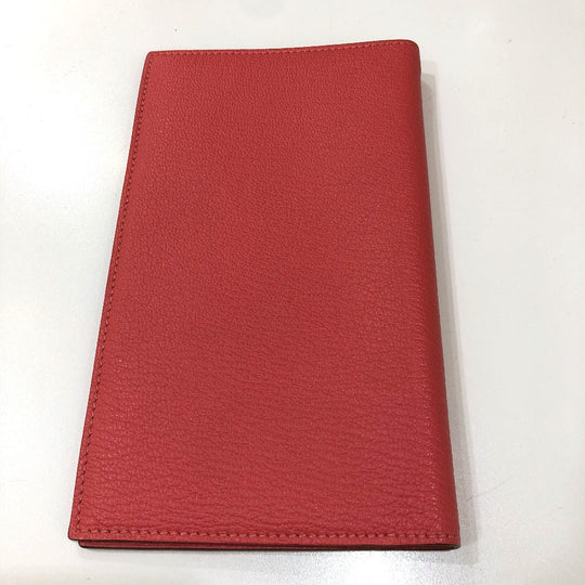 HERMES Notebook cover Shave pink Writing instruments Agenda Vision 2 Women Used Authentic