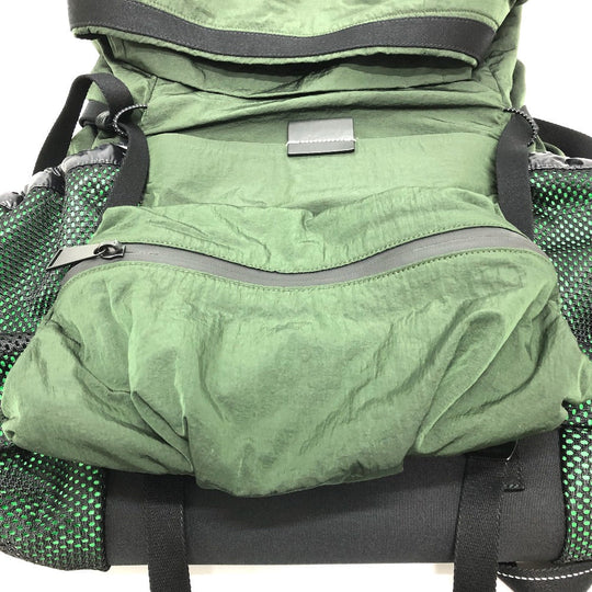 BOTTEGAVENETA Backpack 571596 Nylon / canvas khaki mens Used Authentic