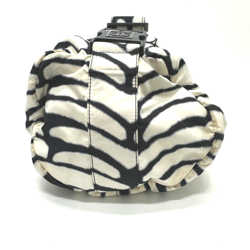 CHANEL Shoulder Bag Nylon white Sports CC COCO Mark Women Used Authentic