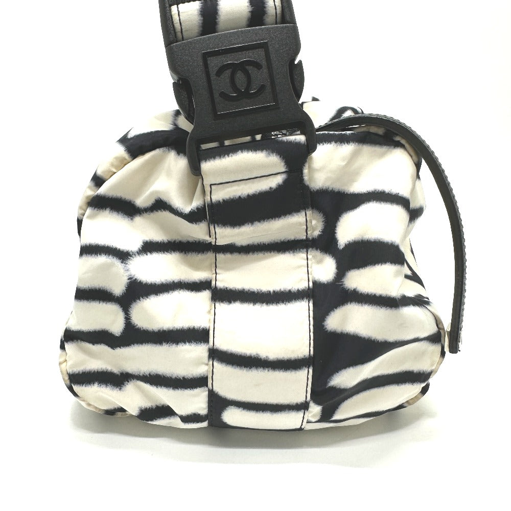 CHANEL Shoulder Bag Nylon white Sports CC COCO Mark Women Used Authentic