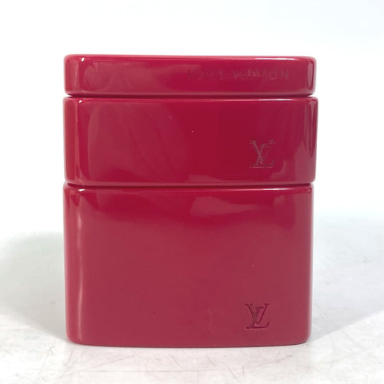 LOUIS VUITTON Bangle Model number unknown plastic Red Accessories Square LV logo Women Used Authentic