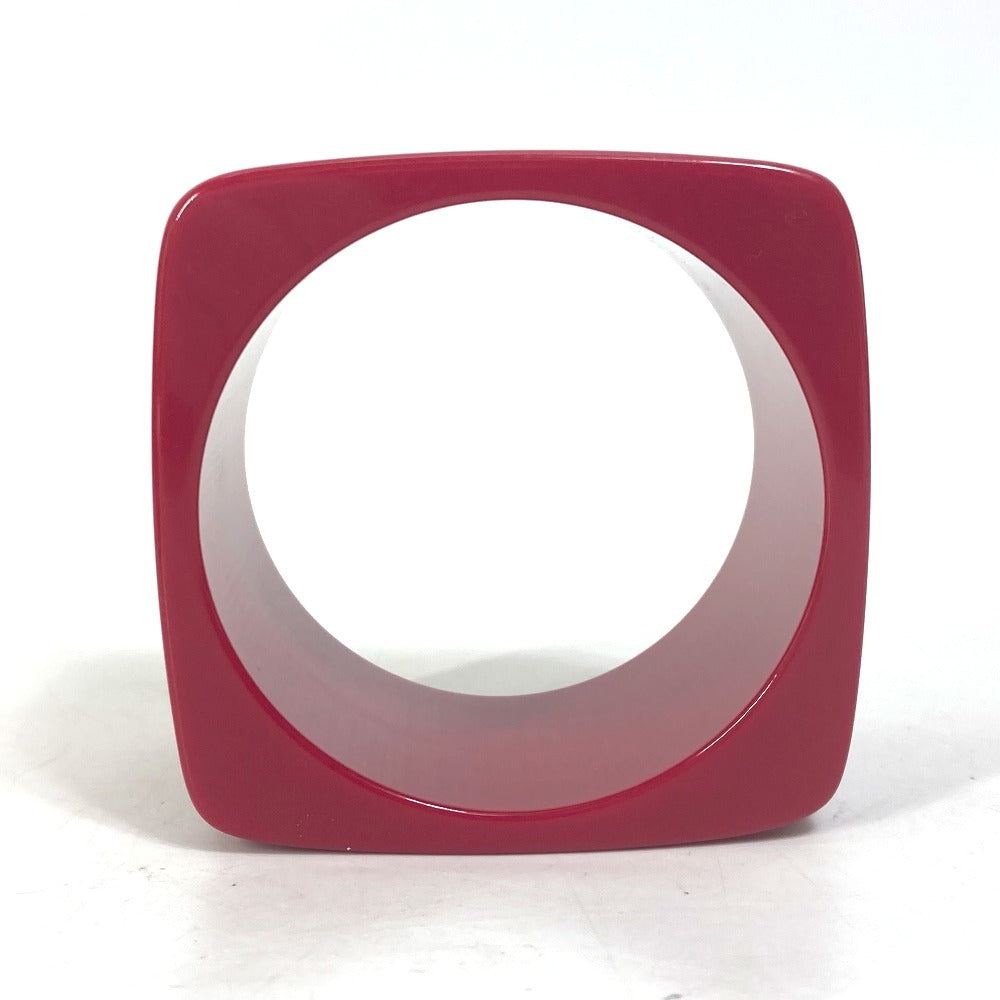 LOUIS VUITTON Bangle Model number unknown plastic Red Accessories Square LV logo Women Used Authentic