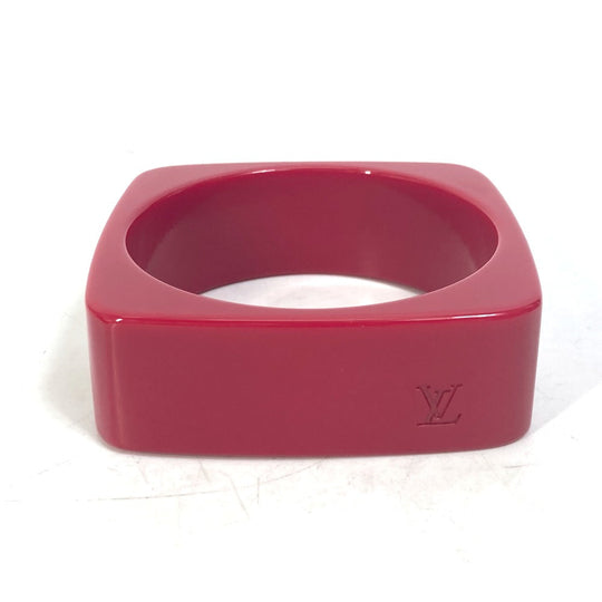 LOUIS VUITTON Bangle Model number unknown plastic Red Accessories Square LV logo Women Used Authentic