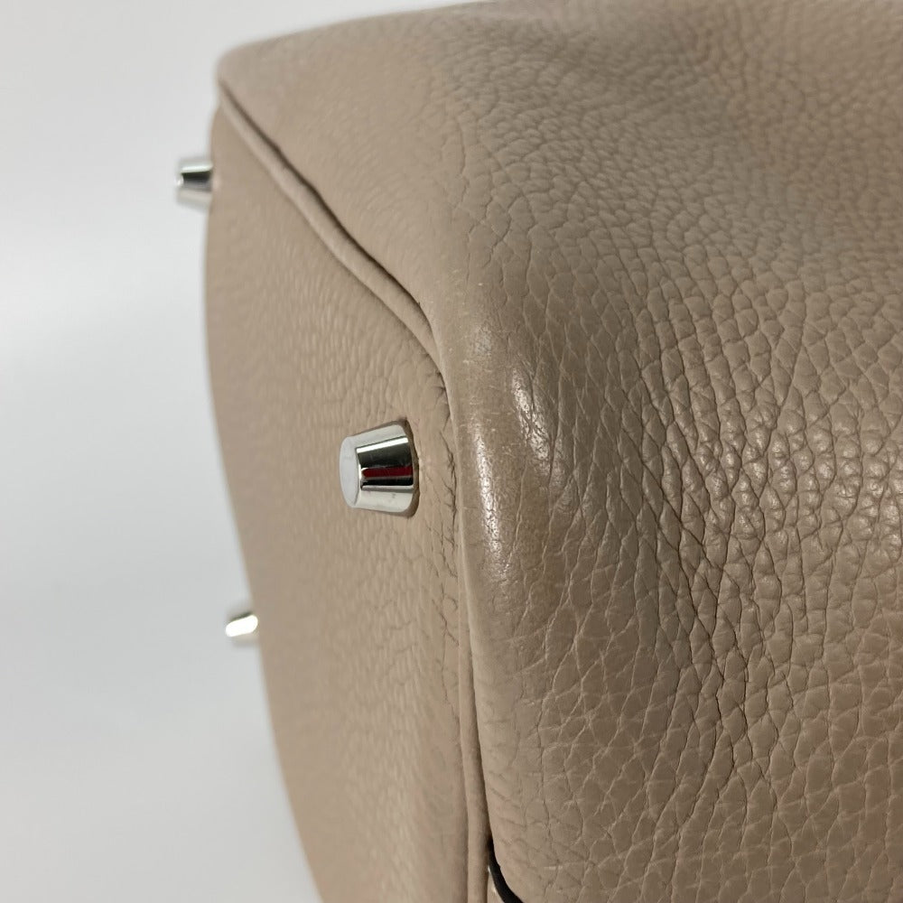 HERMES Handbag Taurillon Clemence Gray type Bag Picotin Lock PM 18
