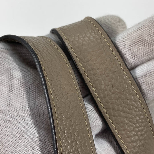 HERMES Handbag Taurillon Clemence Gray type Bag Picotin Lock PM 18