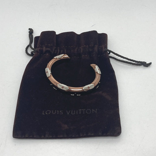 LOUIS VUITTON Bangle M64407 metal gold Monogram Jonck Daily Women TGS Used Authentic
