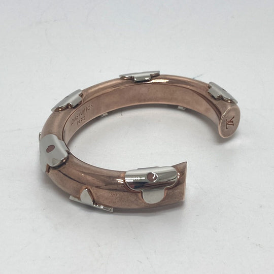 LOUIS VUITTON Bangle M64407 metal gold Monogram Jonck Daily Women TGS Used Authentic