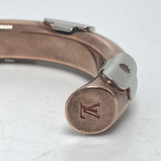 LOUIS VUITTON Bangle M64407 metal gold Monogram Jonck Daily Women TGS Used Authentic