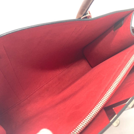 LOUIS VUITTON Tote Bag M42889 leather Red Monogram Very Tote MM Women Used Authentic