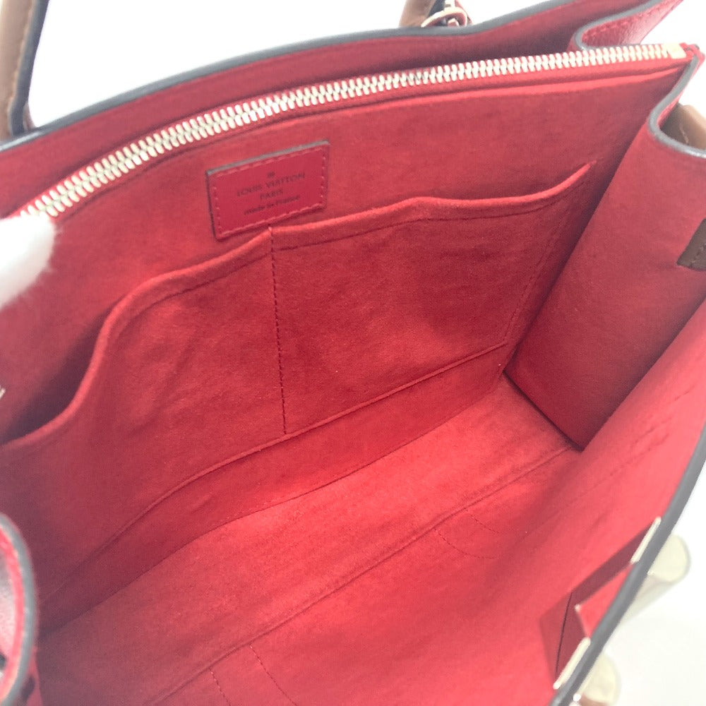 LOUIS VUITTON Tote Bag M42889 leather Red Monogram Very Tote MM Women Used Authentic