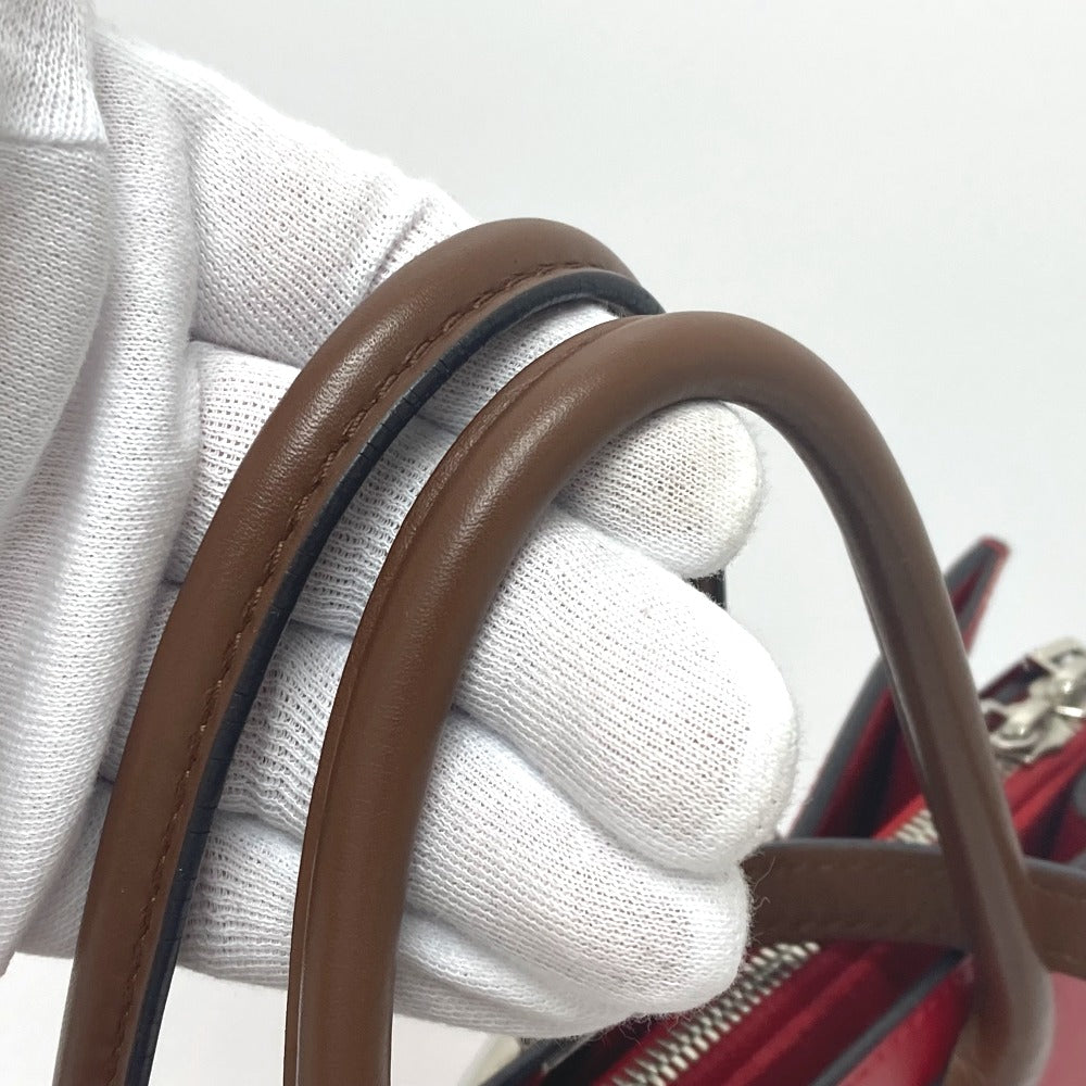 LOUIS VUITTON Tote Bag M42889 leather Red Monogram Very Tote MM Women Used Authentic