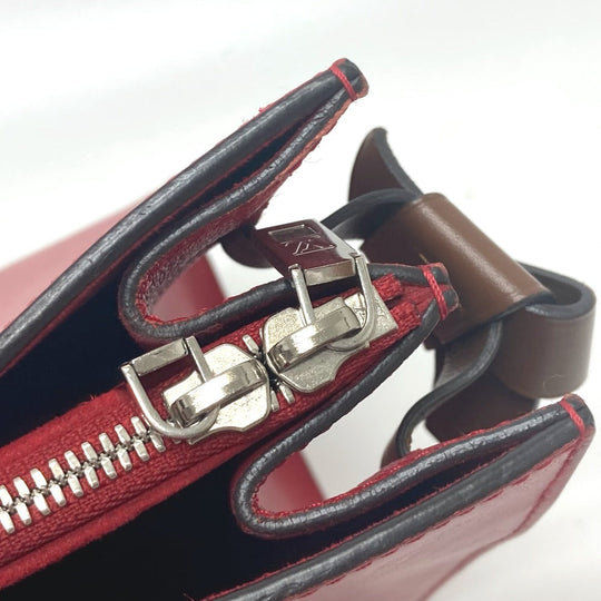 LOUIS VUITTON Tote Bag M42889 leather Red Monogram Very Tote MM Women Used Authentic