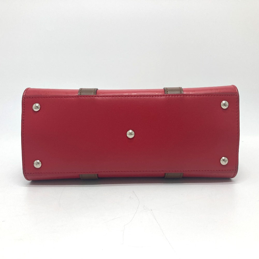 LOUIS VUITTON Tote Bag M42889 leather Red Monogram Very Tote MM Women Used Authentic