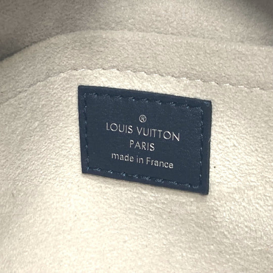 LOUIS VUITTON Handbag M52350 leather Black / beige Trompe l'oeil Women Used Authentic