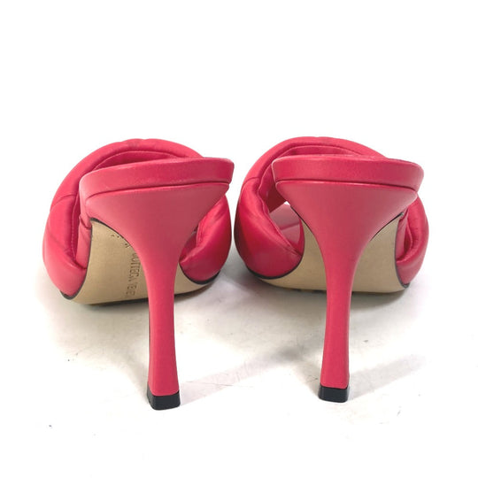 BOTTEGAVENETA Sandals 639943 leather Red type RUBBER LIDO MULES Women 36.5 Used Authentic