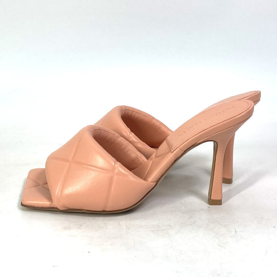 BOTTEGAVENETA Sandals 639943 leather pink RUBBER LIDO MULES Women 37 Used Authentic