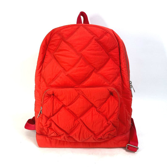 BOTTEGAVENETA Backpack 652188 Nylon Red Backpack mens Used Authentic