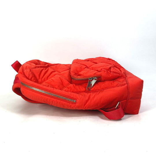 BOTTEGAVENETA Backpack 652188 Nylon Red Backpack mens Used Authentic