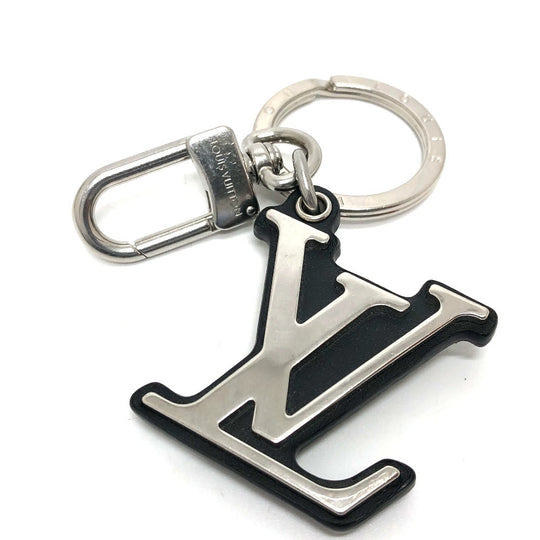 LOUIS VUITTON key ring M00971 metal Silver Porto Cre LV Classic mens Secondhand Authentic