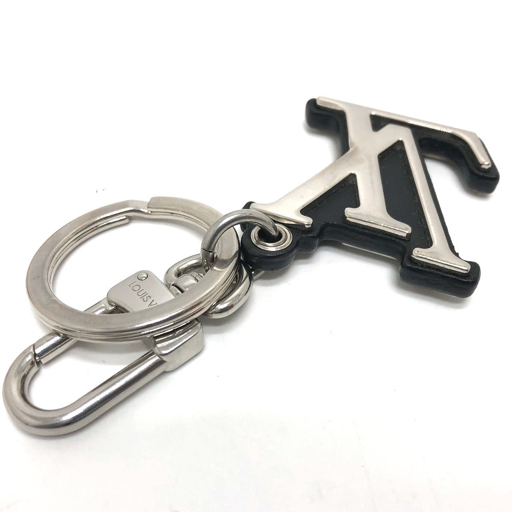LOUIS VUITTON key ring M00971 metal Silver Porto Cre LV Classic mens Secondhand Authentic