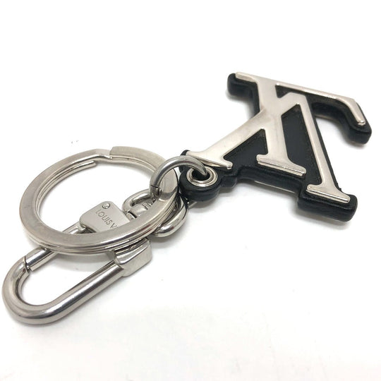 LOUIS VUITTON key ring M00971 metal Silver Porto Cre LV Classic mens Secondhand Authentic