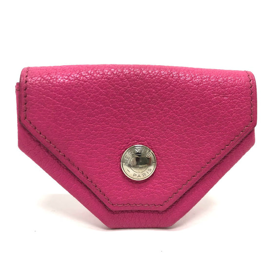 HERMES Coin case Shave pink Revan Cattle Women Used Authentic