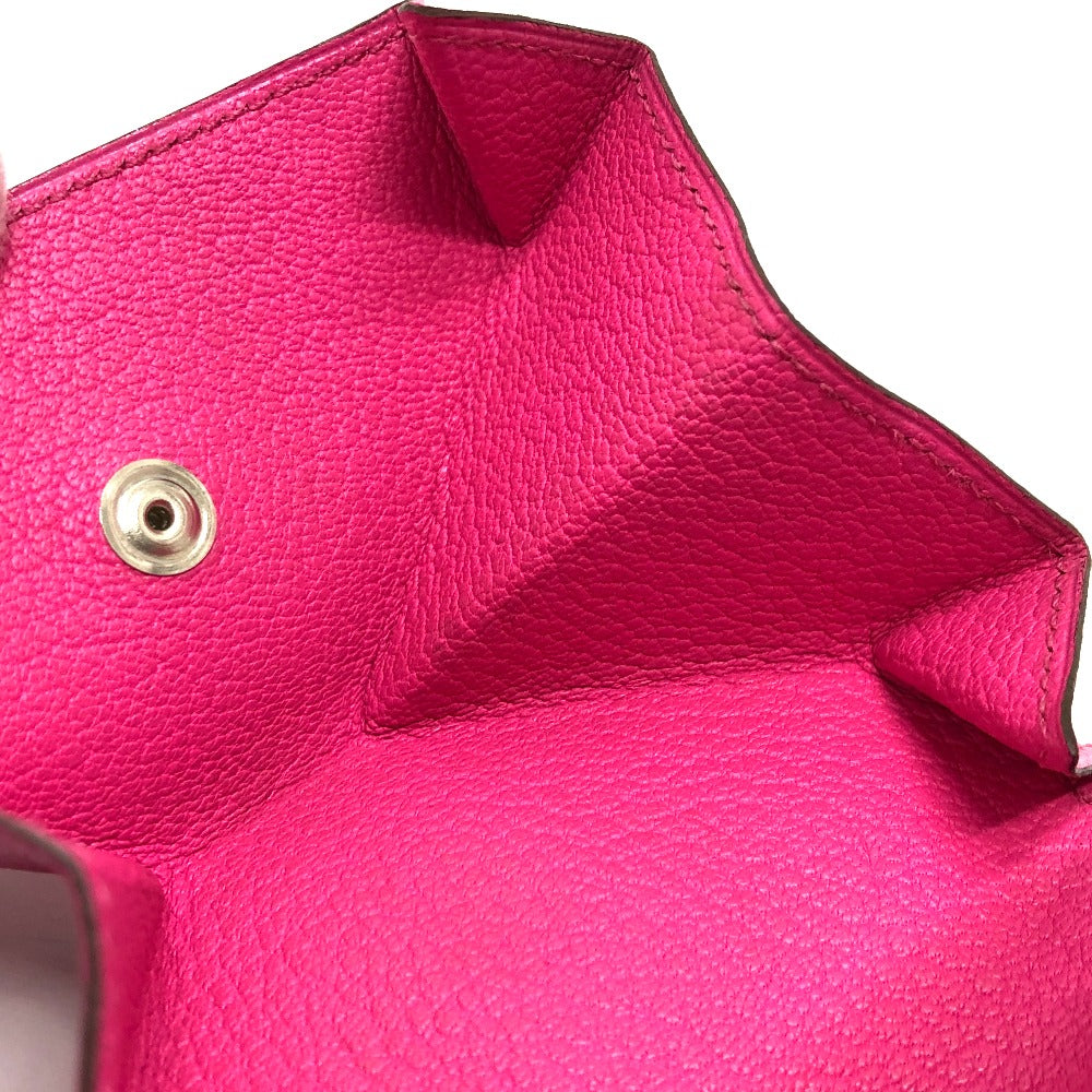 HERMES Coin case Shave pink Revan Cattle Women Used Authentic