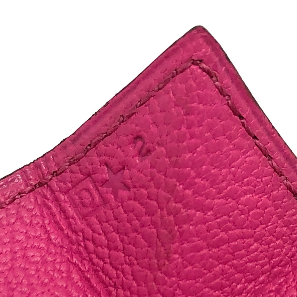 HERMES Coin case Shave pink Revan Cattle Women Used Authentic