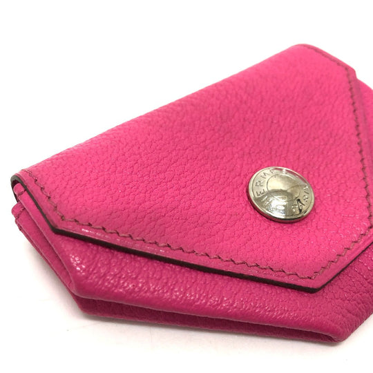 HERMES Coin case Shave pink Revan Cattle Women Used Authentic