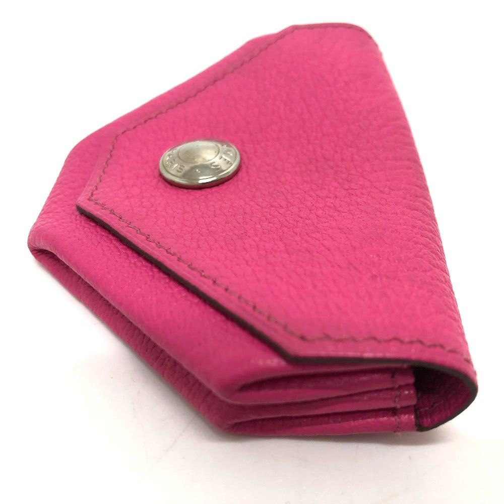 HERMES Coin case Shave pink Revan Cattle Women Used Authentic