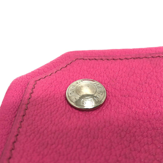 HERMES Coin case Shave pink Revan Cattle Women Used Authentic