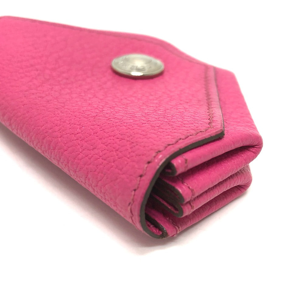 HERMES Coin case Shave pink Revan Cattle Women Used Authentic