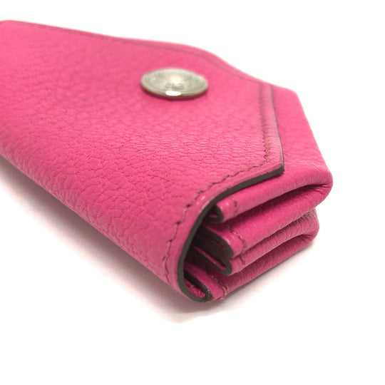 HERMES Coin case Shave pink Revan Cattle Women Used Authentic