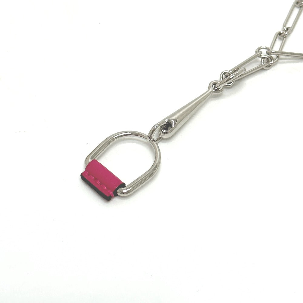 HERMES Necklace Swift Silver Heritage Esquetre PM Women Used Authentic