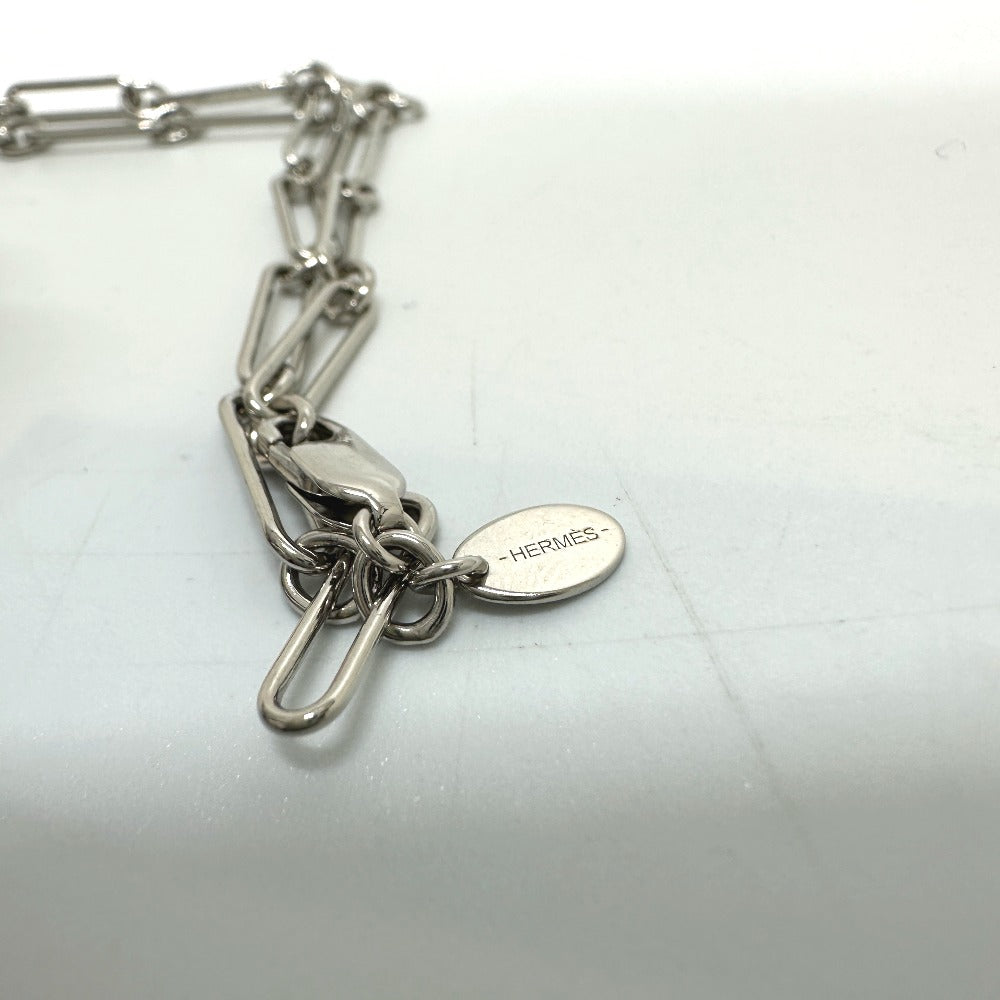 HERMES Necklace Swift Silver Heritage Esquetre PM Women Used Authentic
