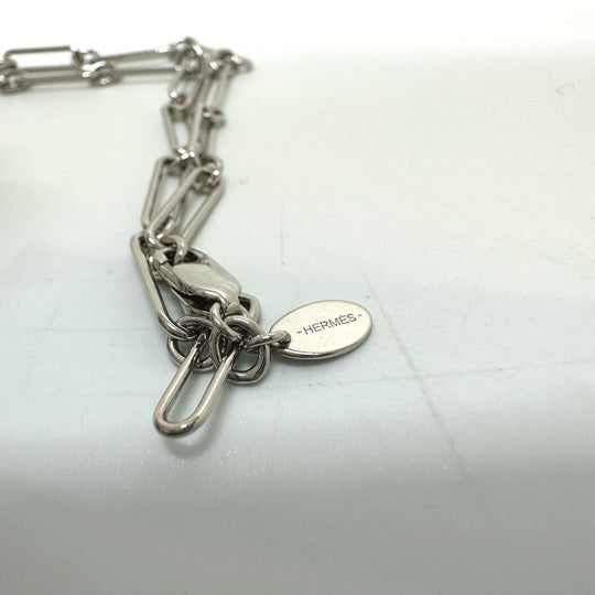 HERMES Necklace Swift Silver Heritage Esquetre PM Women Used Authentic